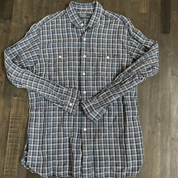 Polo Ralph Lauren Anchor Men’s Button Down Two Pocket Sailing Shirt (S) - Picture 2 of 4